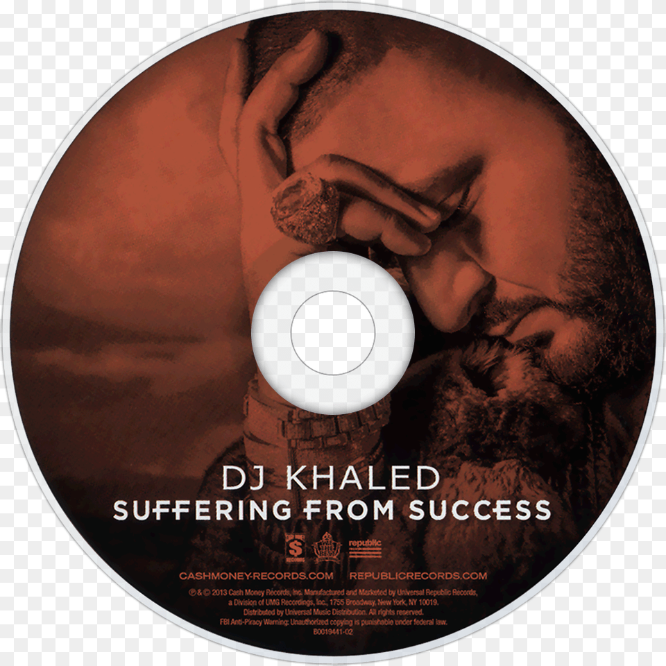 Dj Khaled Suffering From Success Cd Disc Dj Khaledsuffering From Successexplicit Version, Disk, Dvd, Adult, Male Free Png