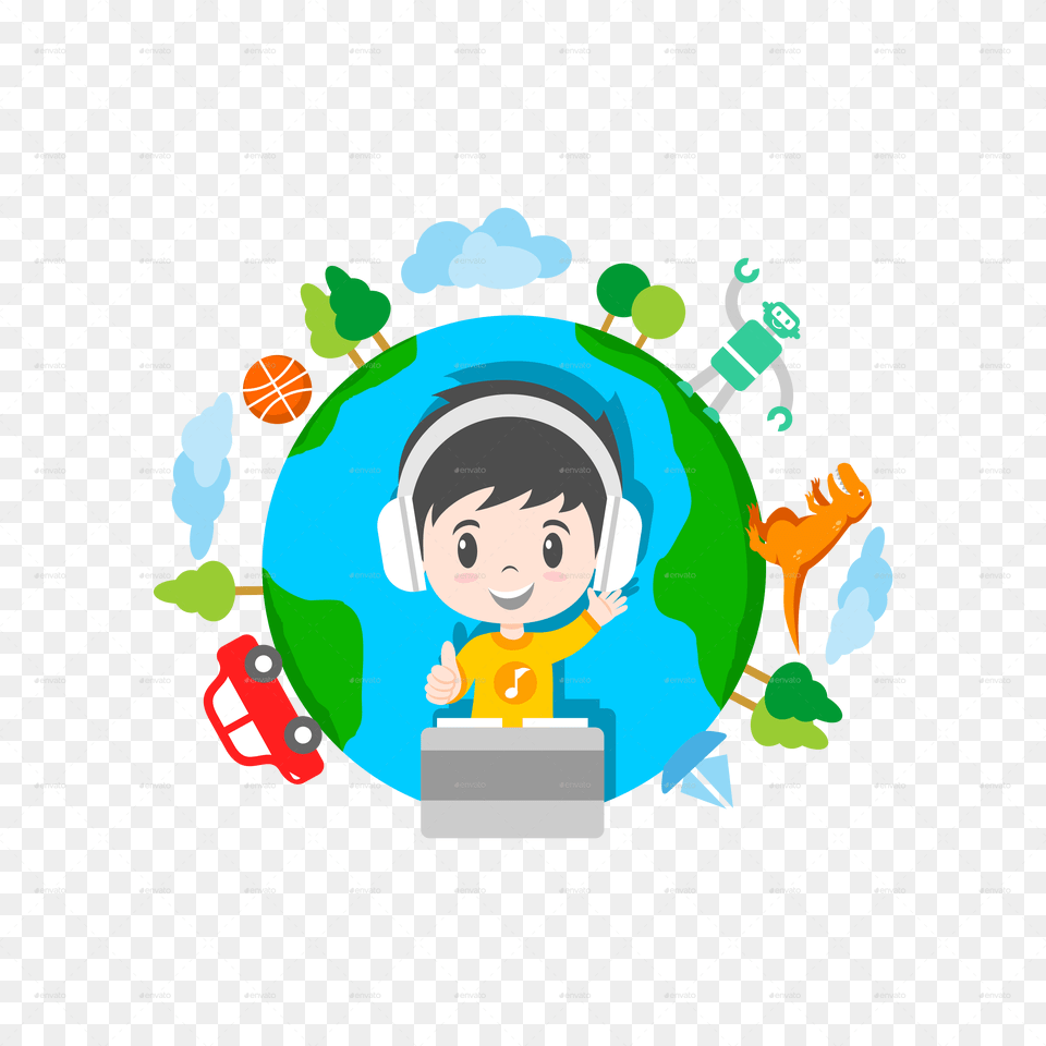 Dj Kid Happy, Art, Graphics, Baby, Person Free Png Download