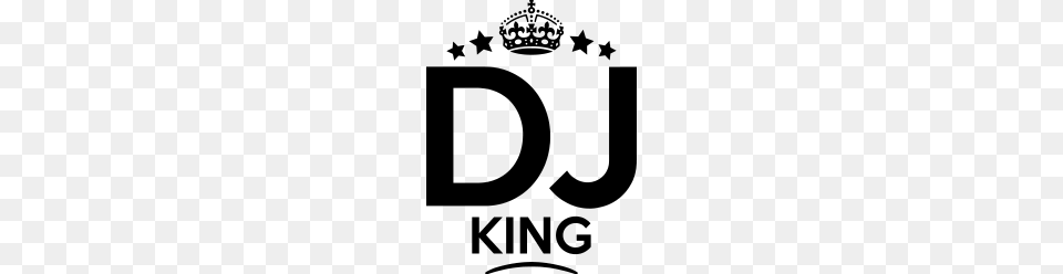 Dj King Keep Calm Style Crown Stars, Gray Png