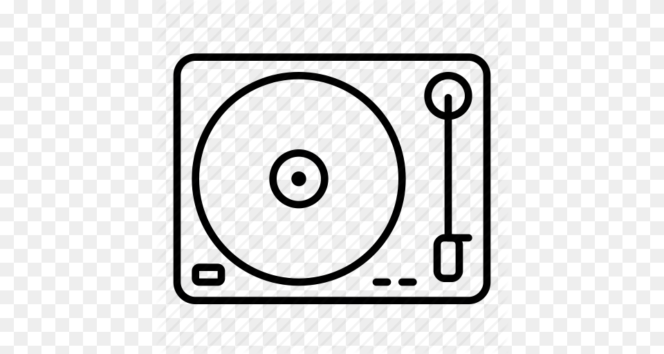 Dj Minimalist Music Play Player Scratching Turntable Icon, Computer Hardware, Electronics, Hardware, Disk Free Transparent Png
