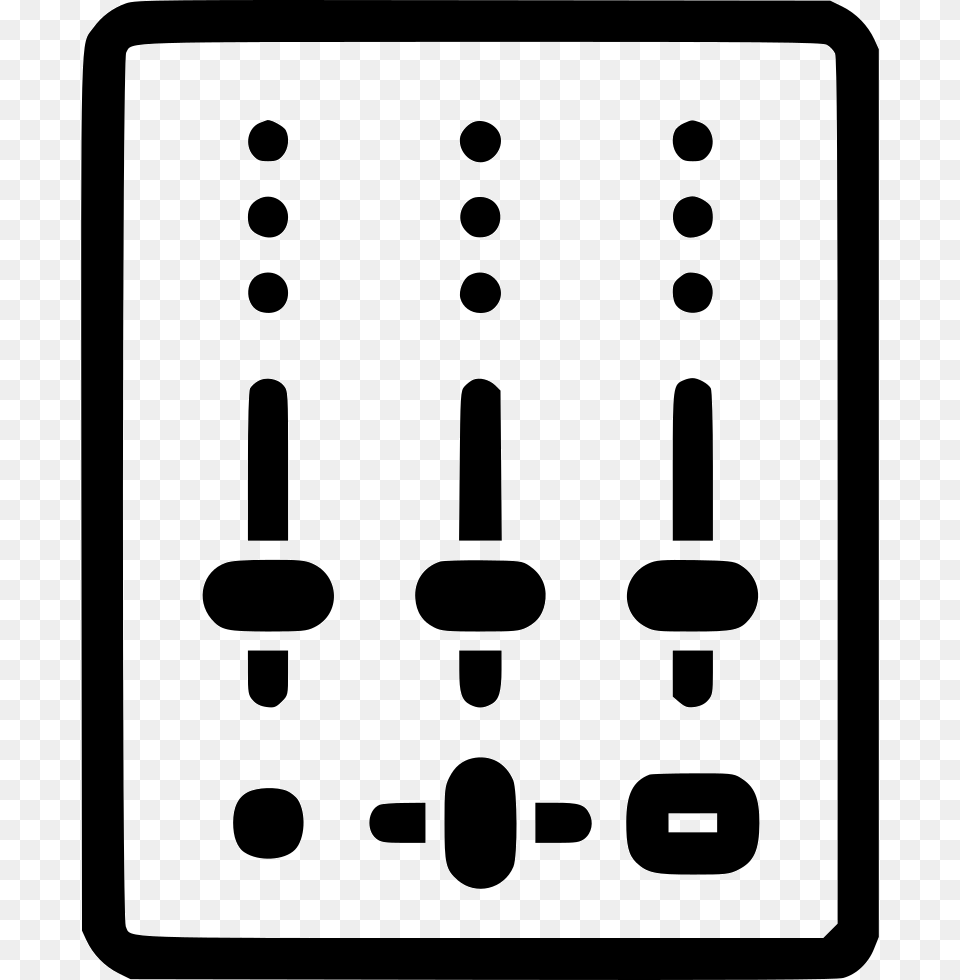 Dj Mixer Icon Download, Electrical Device, Stencil Free Transparent Png
