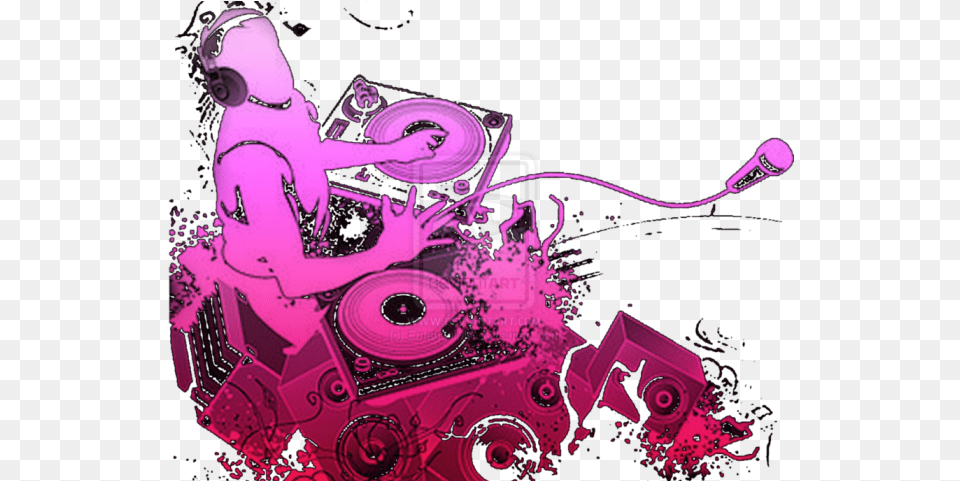 Dj Mixer Transparent Background Dj, Art, Graphics, Purple, Baby Png Image