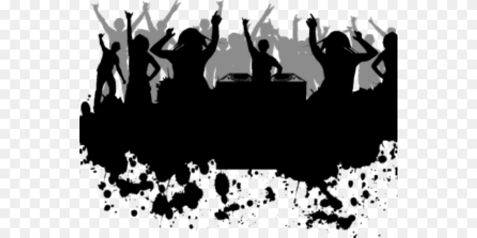 Dj Party Vector, Person, People, Concert, Crowd Free Png
