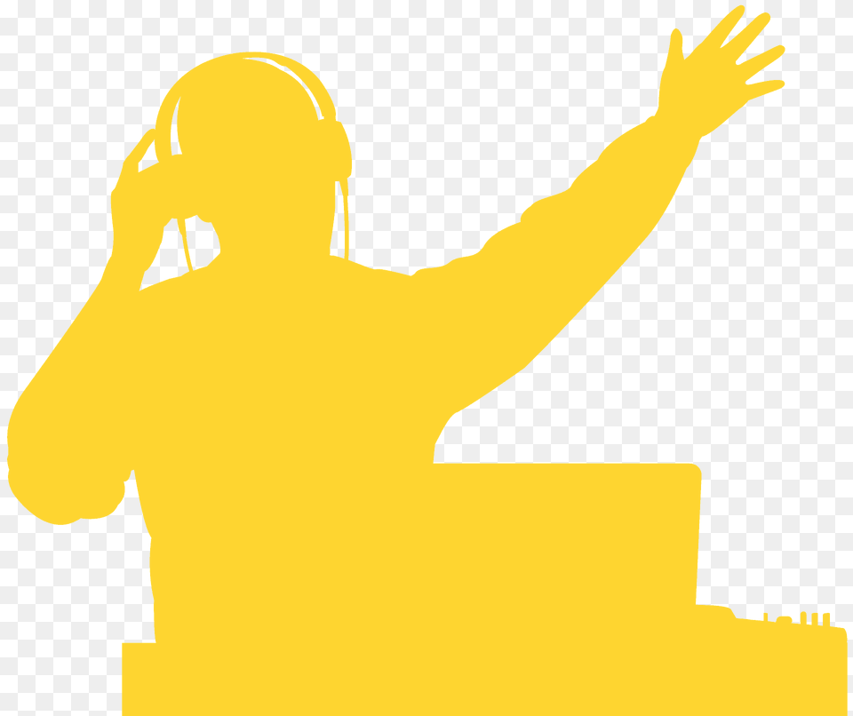 Dj Silhouette, Person, Electronics, Head Free Transparent Png