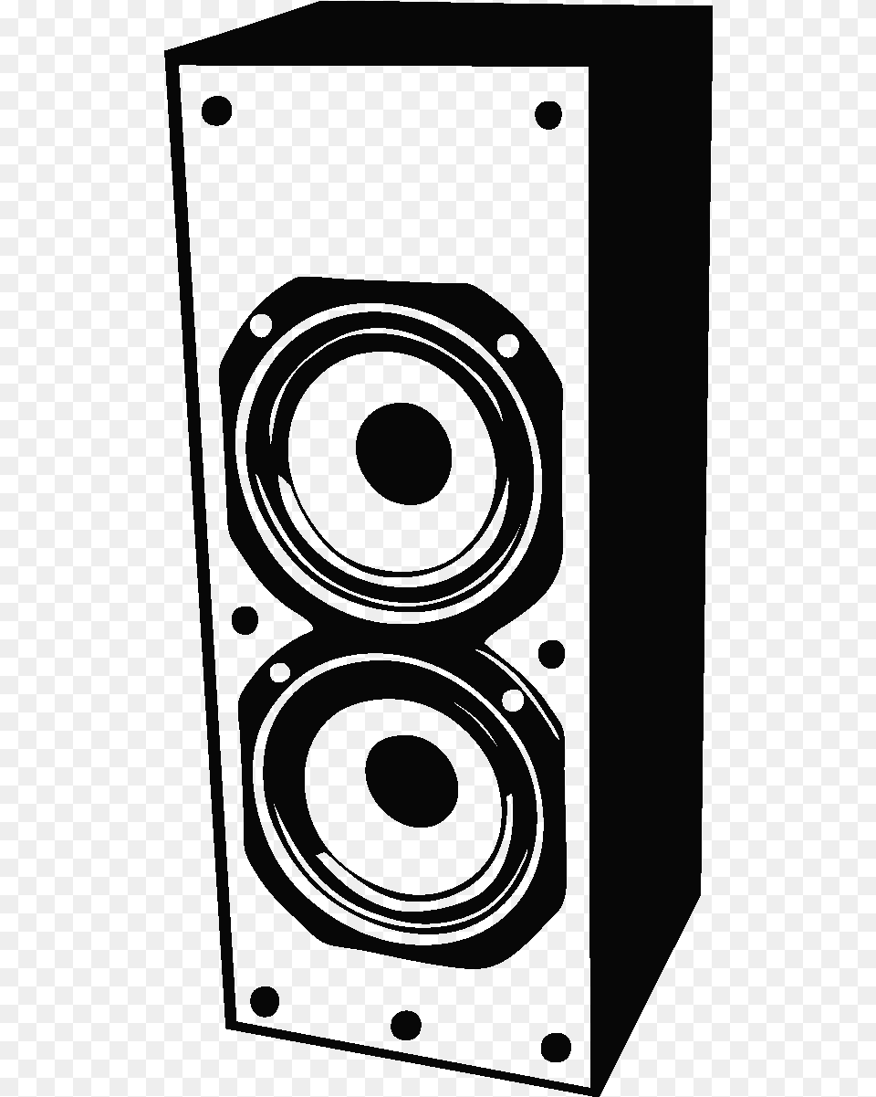 Dj Silhouette Speakers Speaker Box Silhouette, Electronics Free Transparent Png