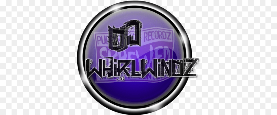 Dj Whirlwindz Mixtape Downloads Spinrilla Graphic Design, Purple, Disk, Badge, Logo Free Png
