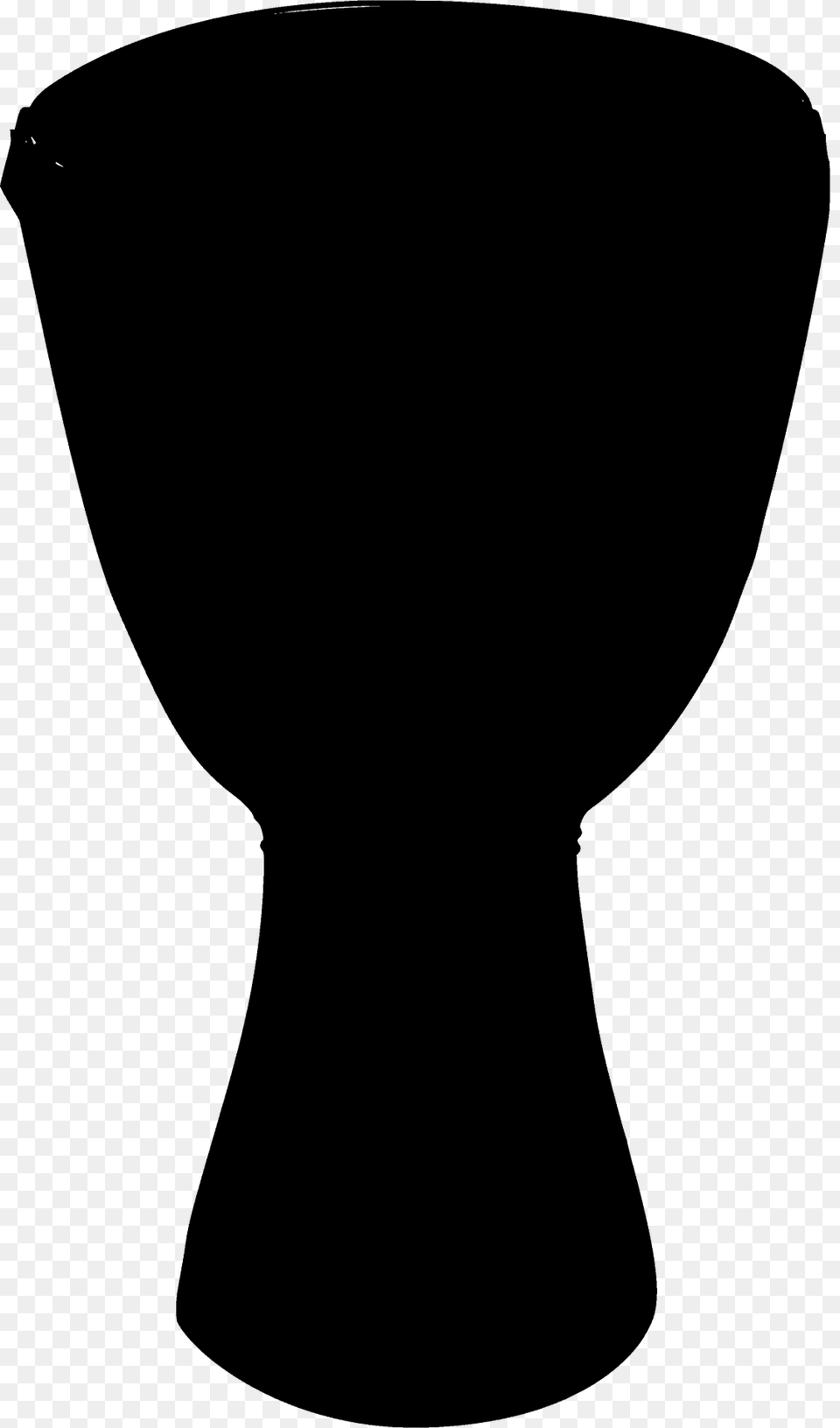 Djembe Drum Silhouette, Glass, Goblet, Musical Instrument, Percussion Png Image