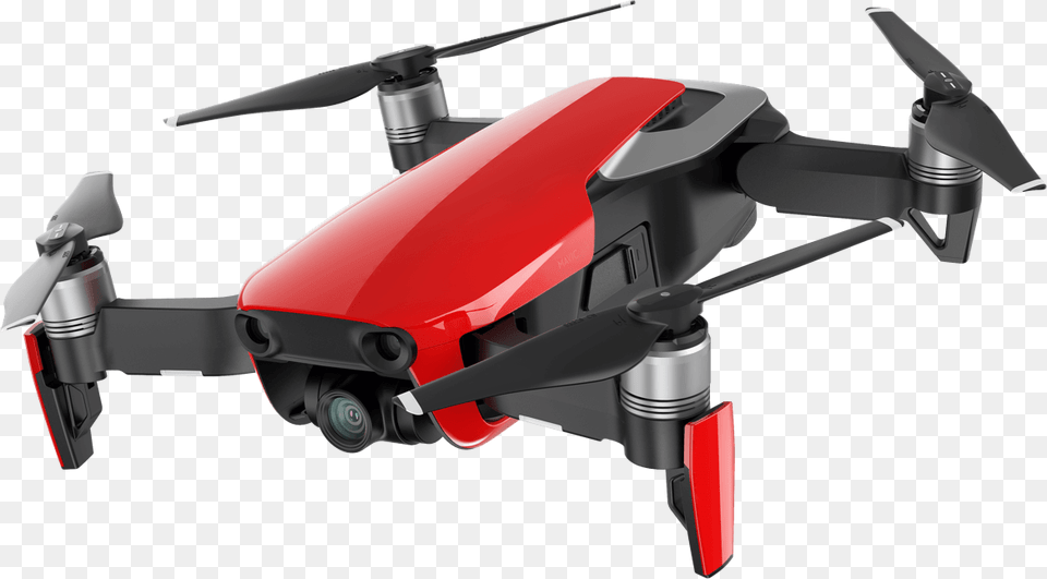 Dji Mavic Air Red Drone, Device, Machine, Grass, Lawn Free Png