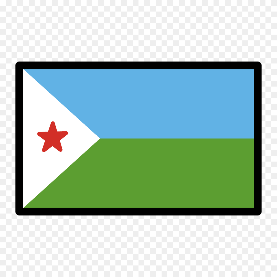 Djibouti Flag Emoji Clipart, Leaf, Plant, Electronics, Screen Free Png Download