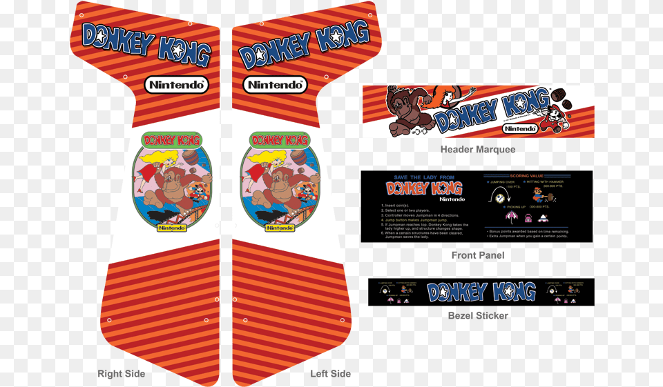 Dk 2 Graphics Layout Donkey Kong Arcade Stickers, Accessories, Formal Wear, Tie, Necktie Free Png Download