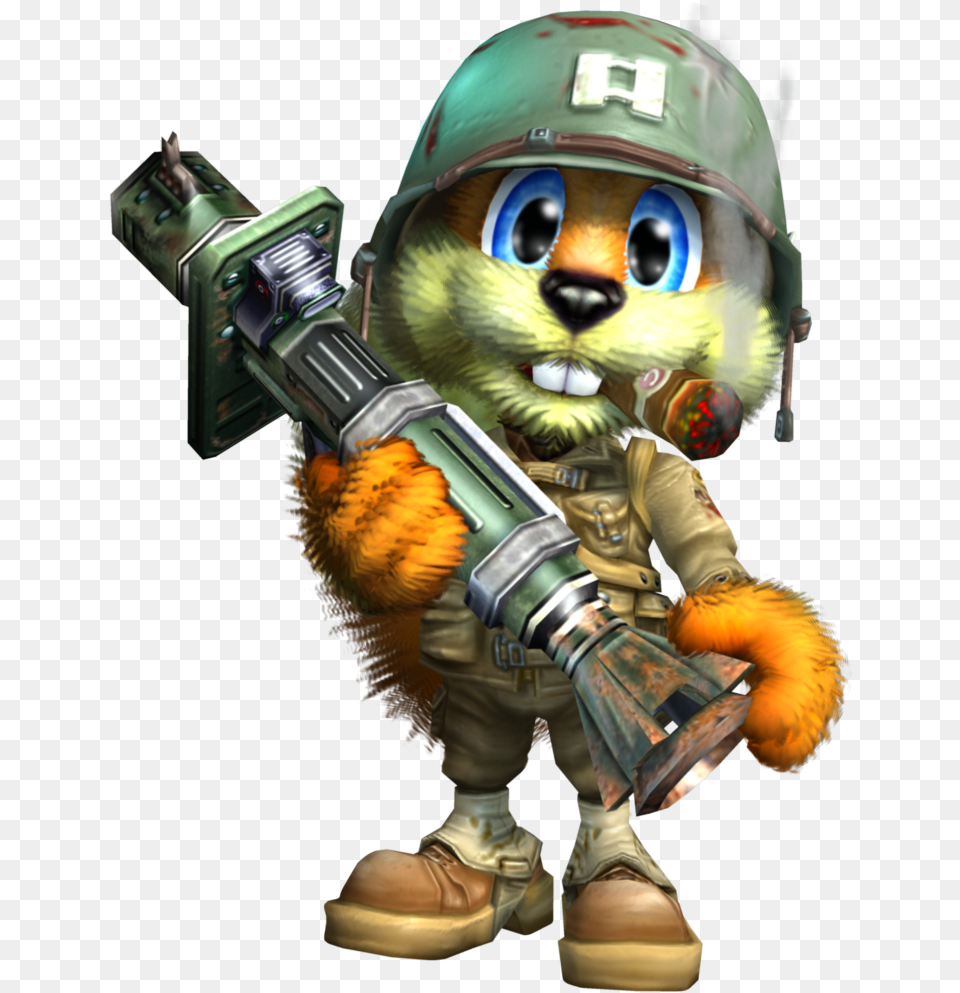 Dk Vine Gallery Conker Conker Bad Fur Day Bazooka, Baby, Person Free Transparent Png