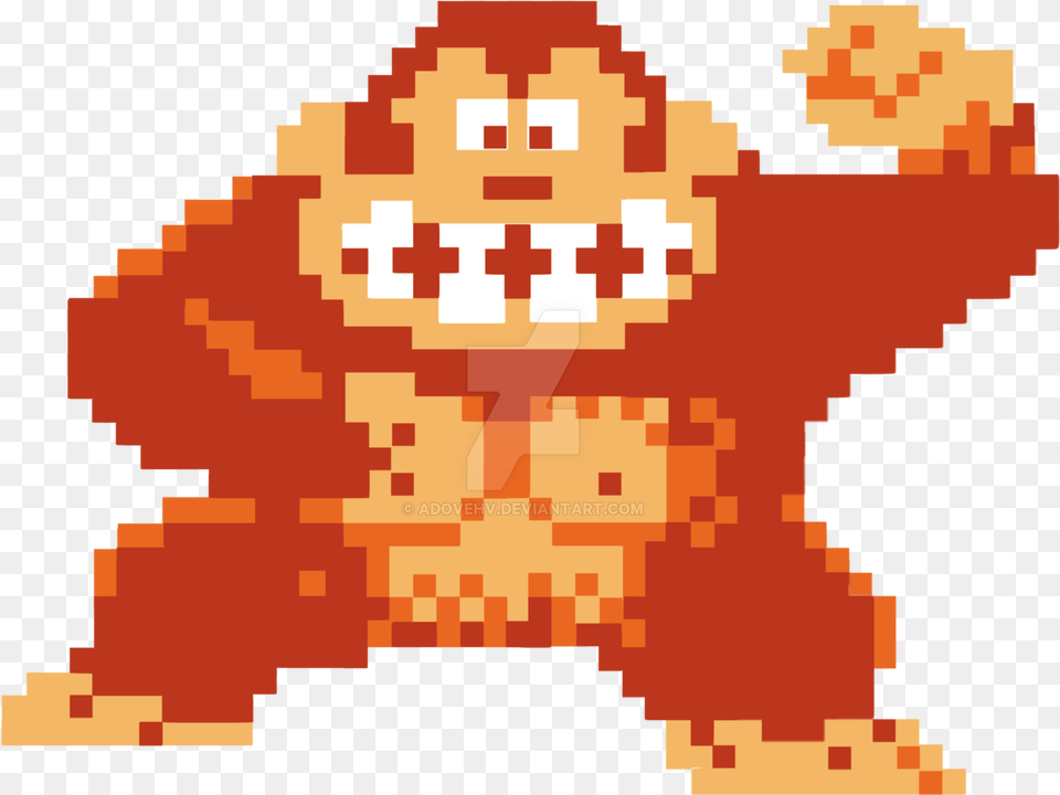 Dk Vs Donkey Kong Pixel Gif, Food, Sweets Free Png Download