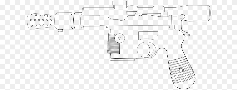 Dl 44 Blaster Pistol Pistol Rifle Forward Empire, Gray Png