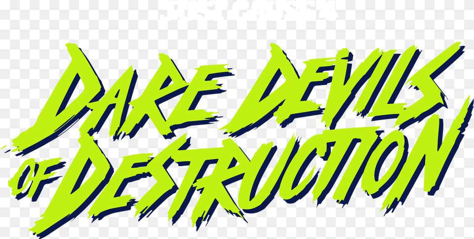 Dlc Dare Devils Of Destruction Announced For Just Cause Just Cause Daredevils Of Destruction Logo, Text, Art, Graffiti Png Image