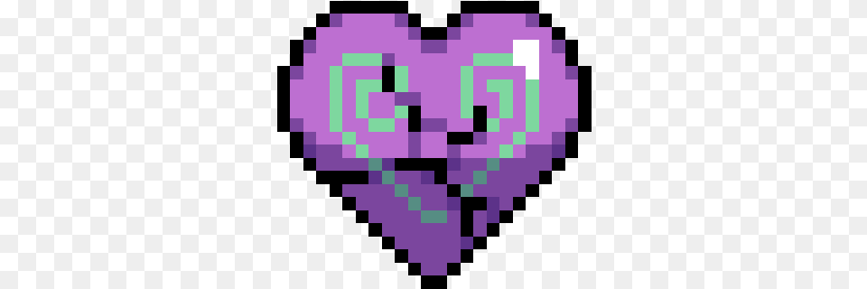 Dlc Pixel Heart, Purple, Art, Graphics, Blackboard Free Png Download