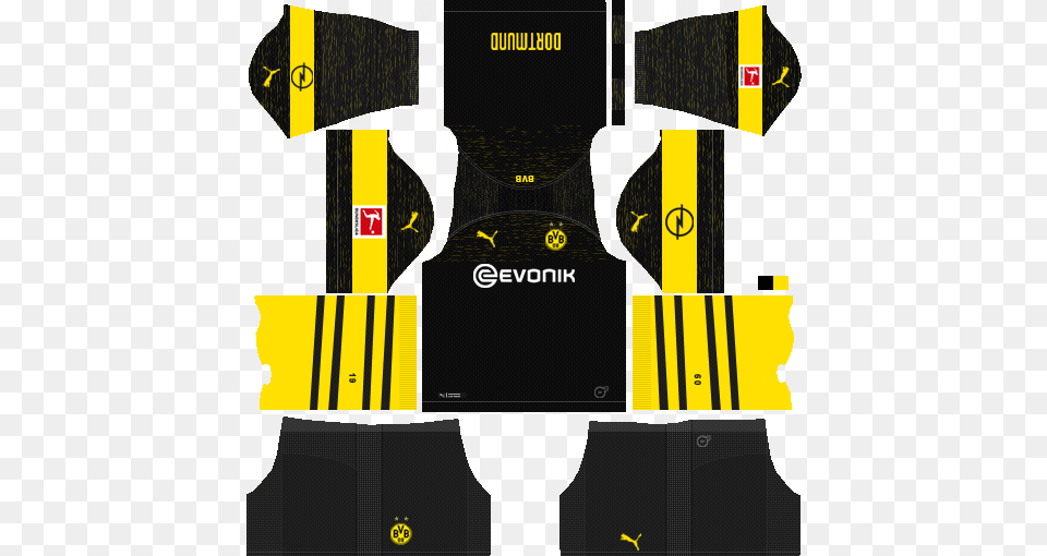 Dlskits On Twitter Dream League Soccer Kit Dortmund 2019, Road Free Transparent Png