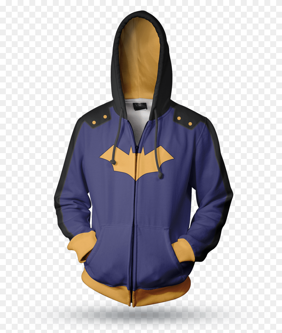 Dm 159 Batgirl Iron Fist Hoodie, Clothing, Coat, Hood, Jacket Free Transparent Png