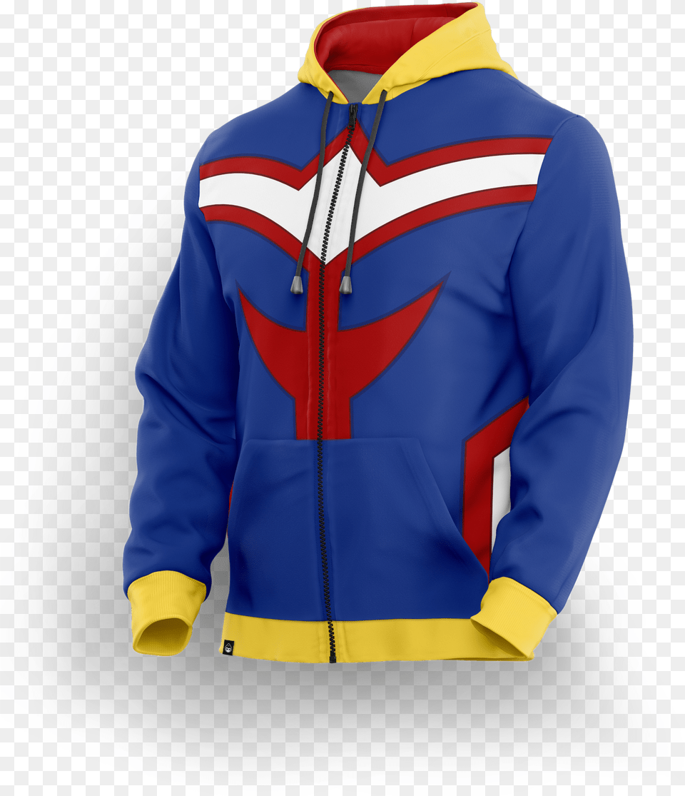 Dm 191 All Might Golden Hoodie, Clothing, Coat, Jacket, Knitwear Free Png