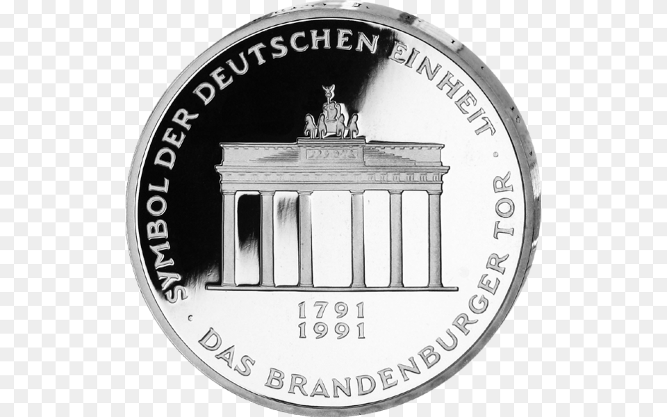 Dm Brandenburg Gate Brandenburger Tor Satz Ddr Und Brd Mnzkurier, Coin, Money, Nickel Png Image