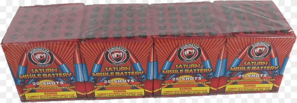 Dm K1130c7 4 25 Shot Saturn Missile Battery Chocolate, Box Png