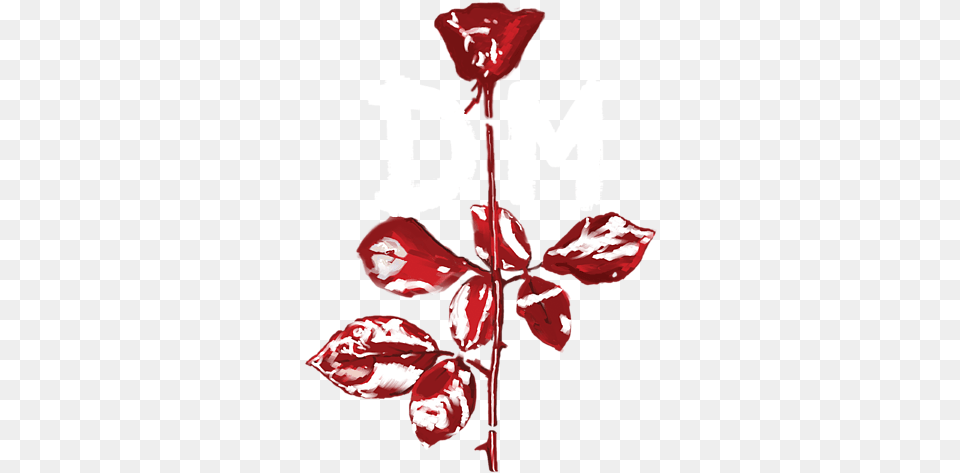 Dm Violator With Logo Throw Pillow Tattoo Depeche Mode Violator Rose, Leaf, Plant, Art, Graphics Free Png