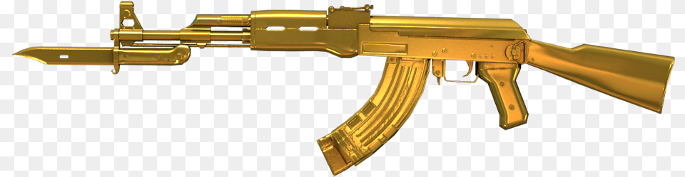 Dmz Ug Rd1 Ak47 Dmz Ultimate Gold, Firearm, Gun, Rifle, Weapon Free Transparent Png