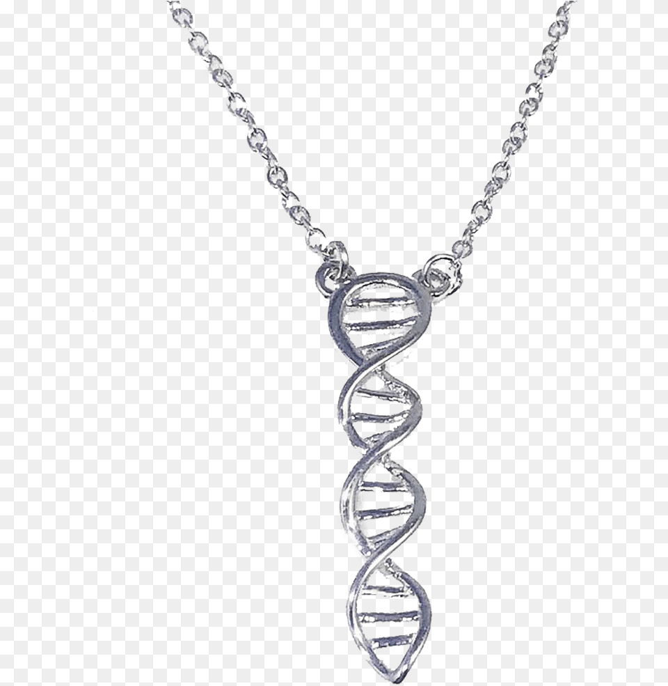 Dna Double Helix Necklace Necklace, Accessories, Diamond, Gemstone, Jewelry Png Image