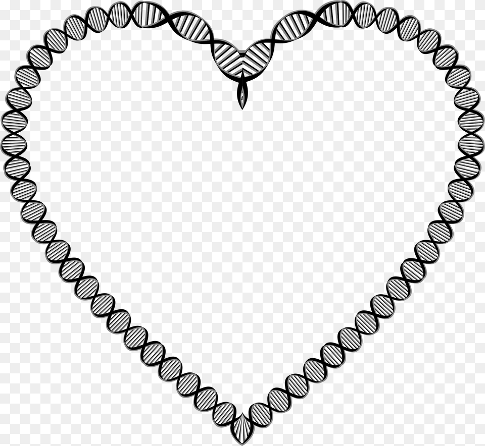Dna Heart Variation 2 Clip Arts Clipart Chain Heart, Accessories, Jewelry, Necklace Free Png