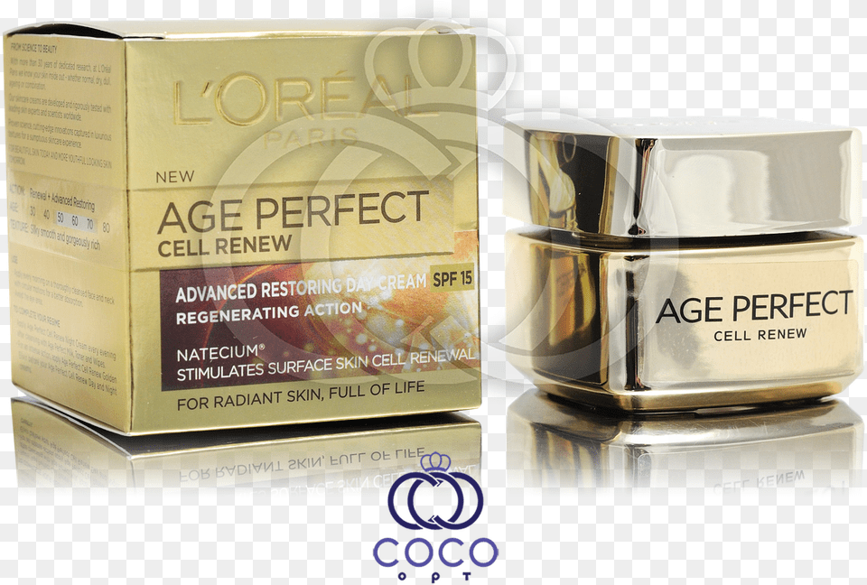 Dnevnoj Krem Dlya Lica Loreal Age Perfect Cell Renew Cosmetics, Bottle, Face, Head, Person Png