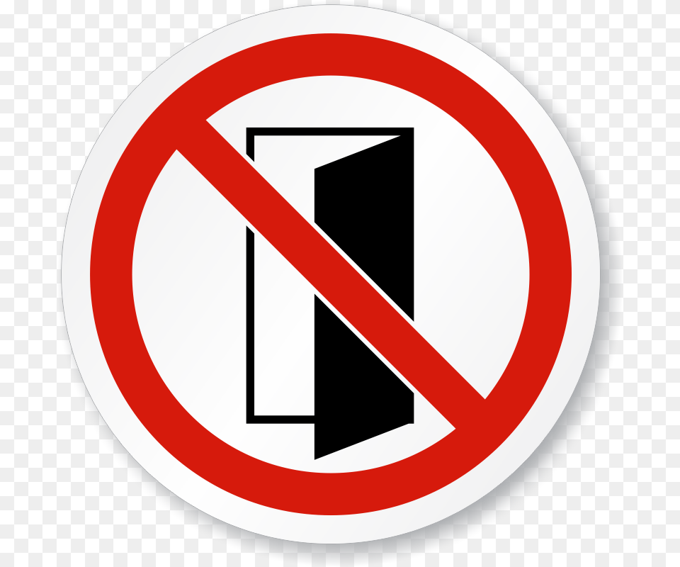 Do Not Closeopen Door Symbol Iso Prohibition Sign Sku Is, Road Sign Free Png