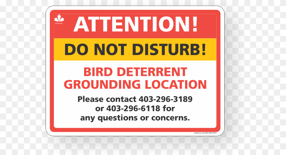 Do Not Disturb Bird Deterrent Sign Download Waterfront Toronto, Text, Advertisement, Poster Png
