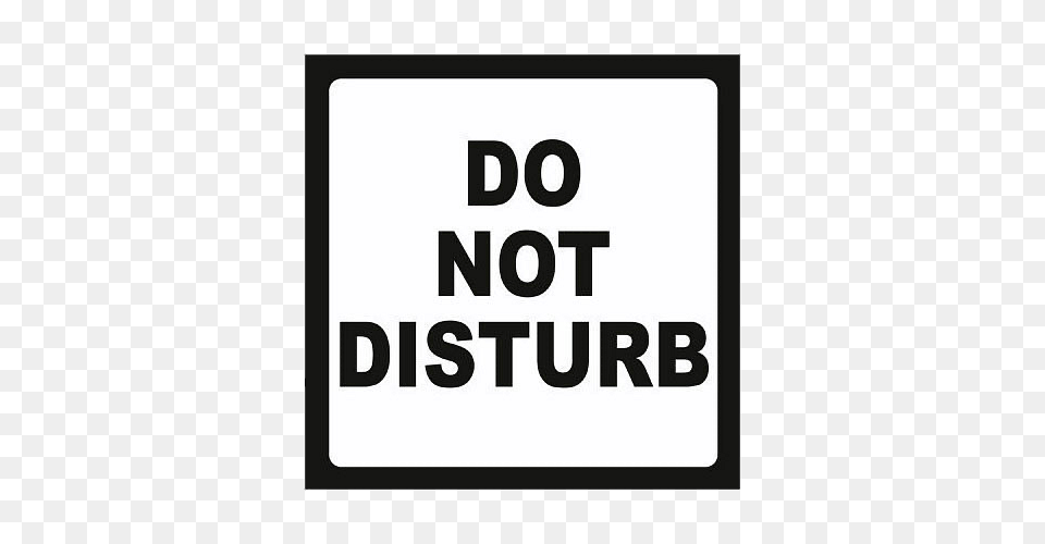 Do Not Disturb Black And White Sign, Scoreboard, Symbol, Text, Bus Stop Free Transparent Png