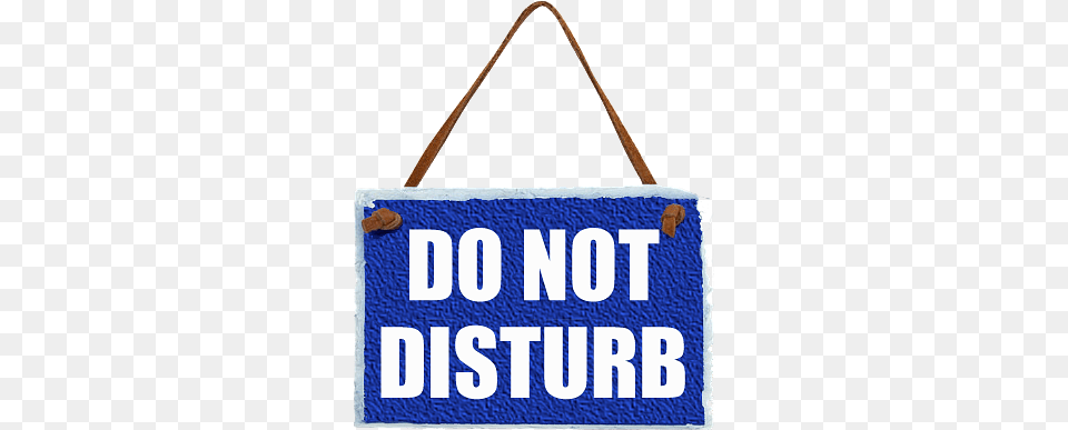 Do Not Disturb Blue Sign On Rope, Accessories, Bag, Handbag, Purse Png