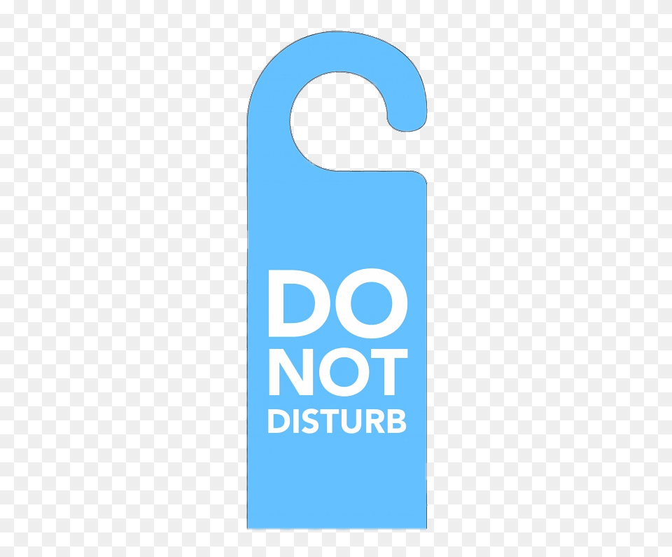 Do Not Disturb Light Blue Door Sign Free Png Download
