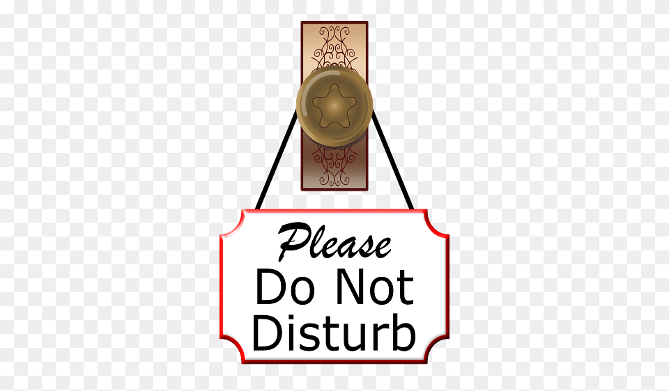Do Not Disturb Sign On Brass Door Handle, Gas Pump, Machine, Pump Free Png Download
