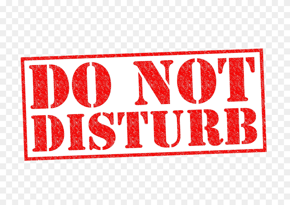 Do Not Disturb Stamp, Sticker, Text Png Image