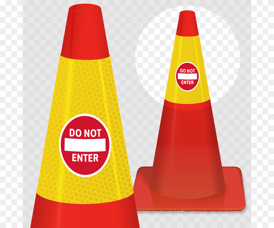 Do Not Enter Cone Collar Signs Sku, Food, Ketchup Free Transparent Png