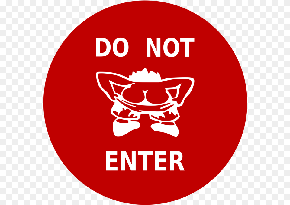 Do Not Enter Sign Cute, Logo, Disk, Symbol Png Image