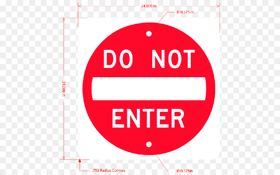 Do Not Enter Sign Inch X Inch Ms Carita, Symbol, Road Sign Free Transparent Png