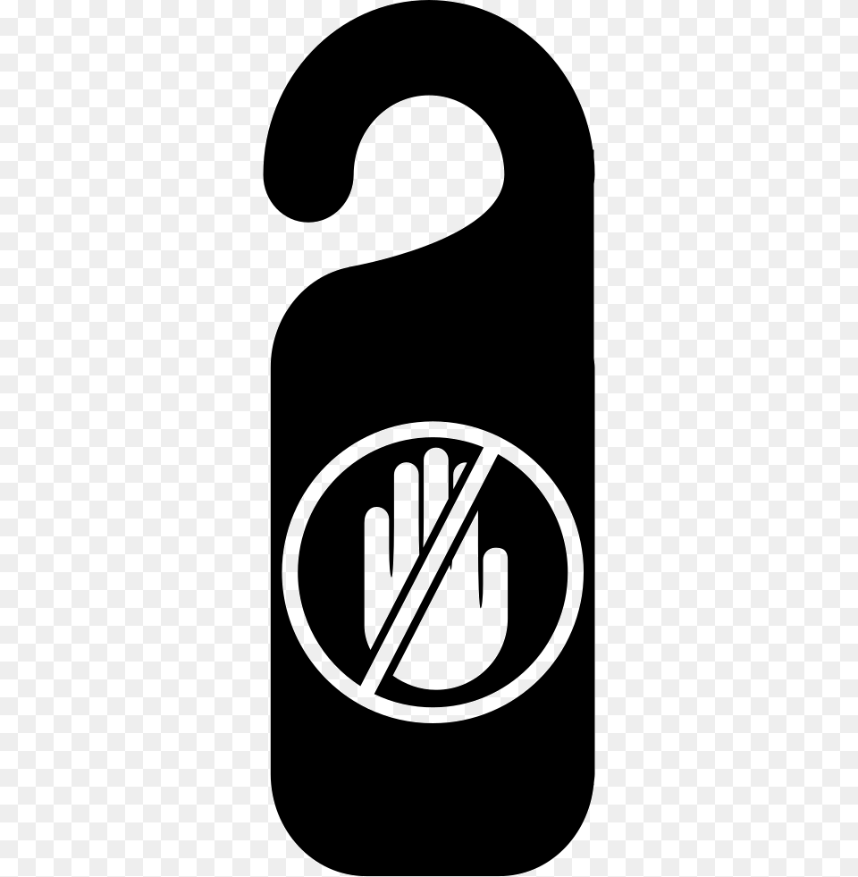 Do Not Entry Signal For Hotel Door Illustration, Stencil, Logo, Symbol Free Png