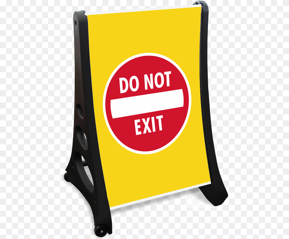 Do Not Exit Portable Sidewalk Sign Portable Network Graphics, Fence, First Aid, Text Png