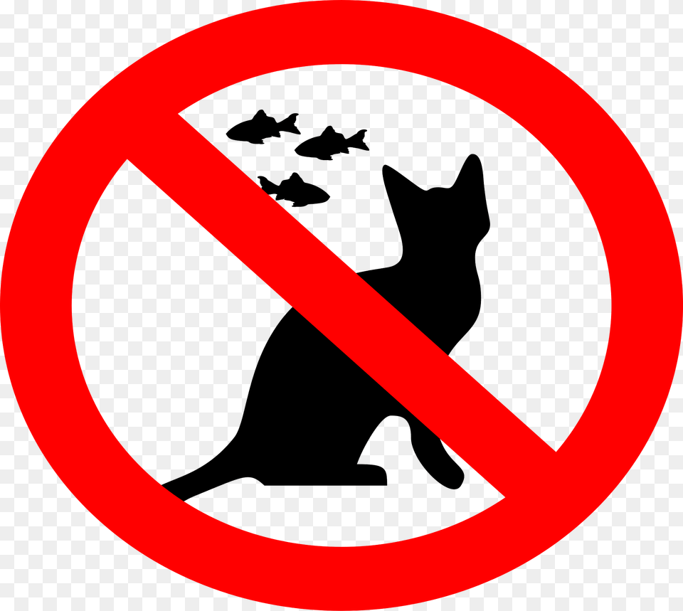 Do Not Feed Cats Clipart, Sign, Symbol, Road Sign, Animal Free Transparent Png