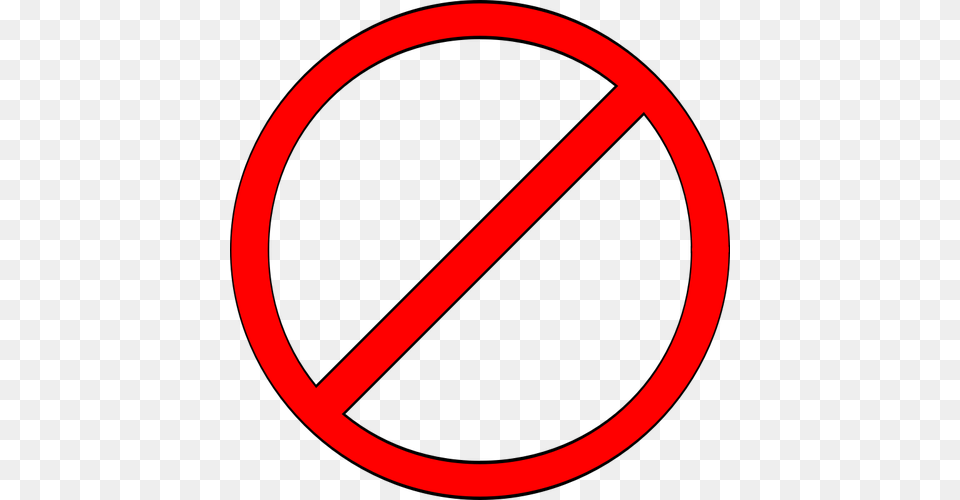 Do Not Sign Vector Clip Art, Symbol, Road Sign, Disk Png Image