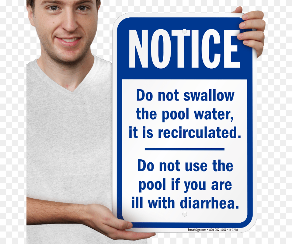 Do Not Swallow Pool Water Sign Sku K 9758 Active Shirt, Clothing, T-shirt, Adult, Male Png