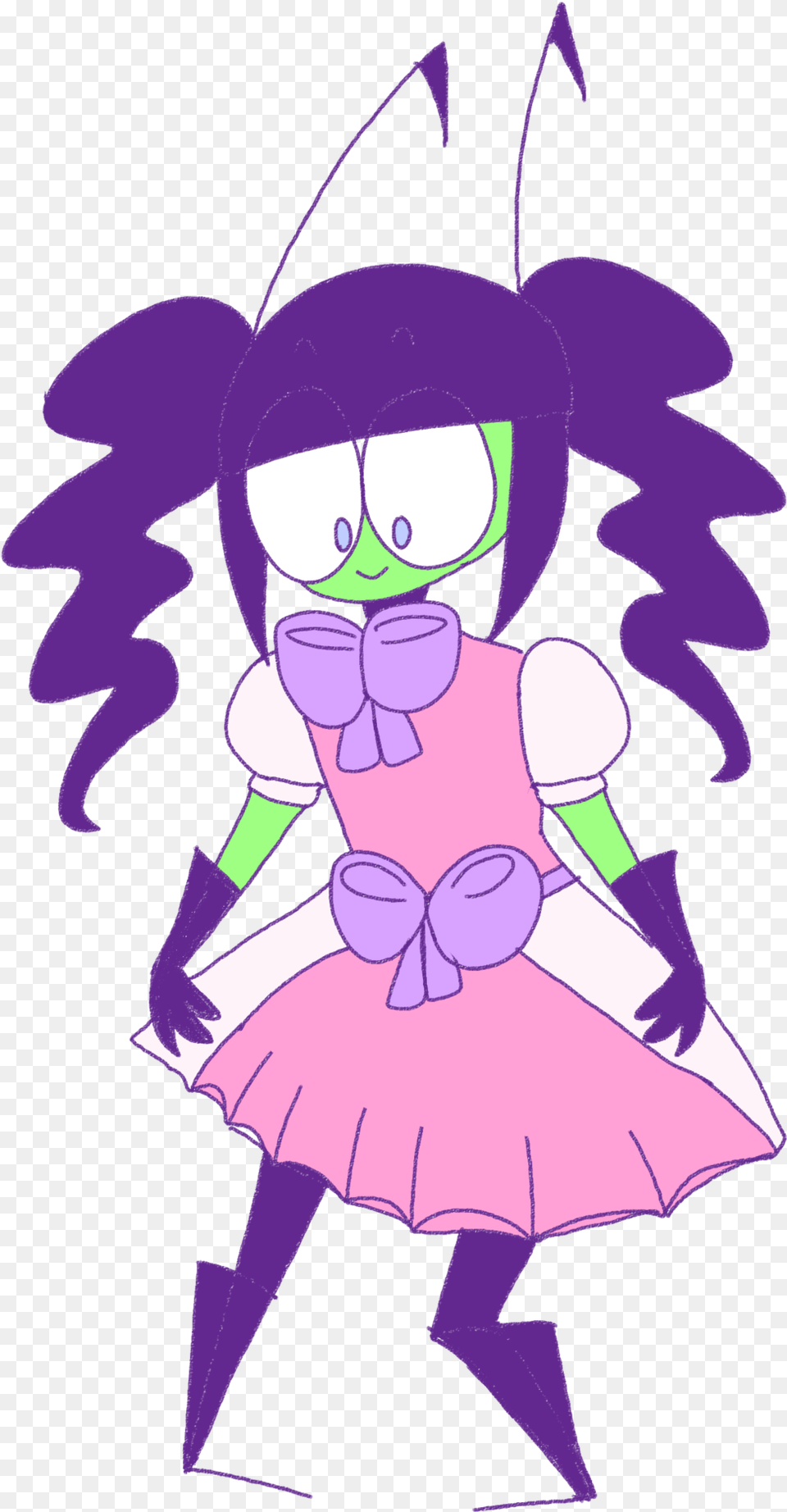 Do Not Tag As Trans Girl Zim He Is Crossdressingzim Illustration, Purple, Baby, Book, Comics Free Transparent Png