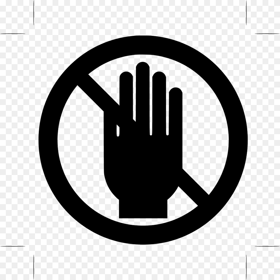 Do Not Touch Poster, Gray Free Transparent Png