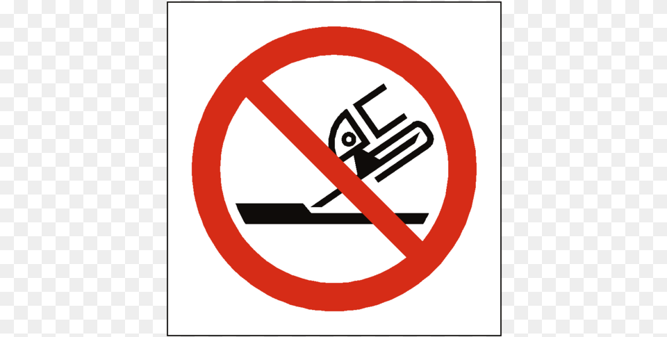 Do Not Use For Face Grinding Symbol Label No Enter Clip Art, Sign, Road Sign Png Image