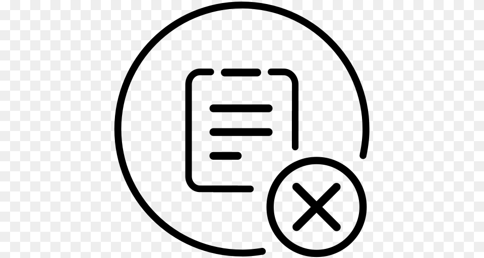 Do Service List Does Not Pass Do Not No Icon With And Vector, Gray Png