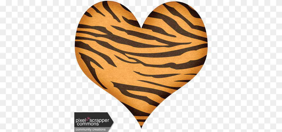 Do The Zoo Tiger Heart Orange Tiger Print Shower Curtain, Home Decor, Rug Png Image