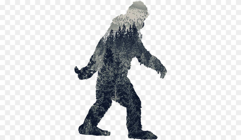 Do You Believe In Bigfoot, Outdoors, Nature, Snow, Baby Png